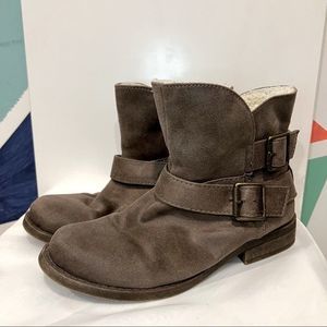 Mossimo grey/brown boots EUC